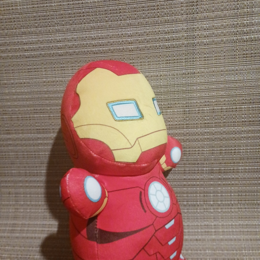 Red and Yellow Superhero Plush Toy